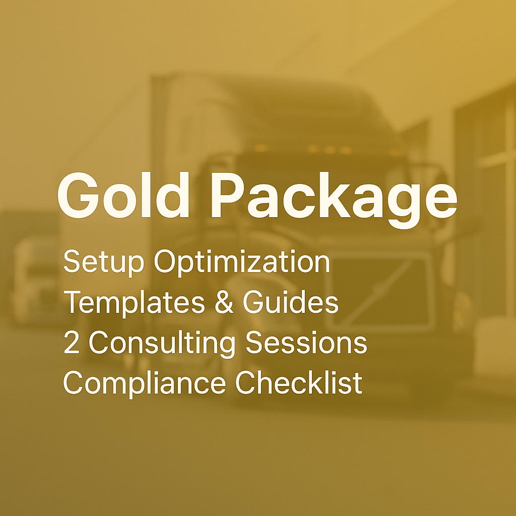 Gold Owner-Operator Consulting Package