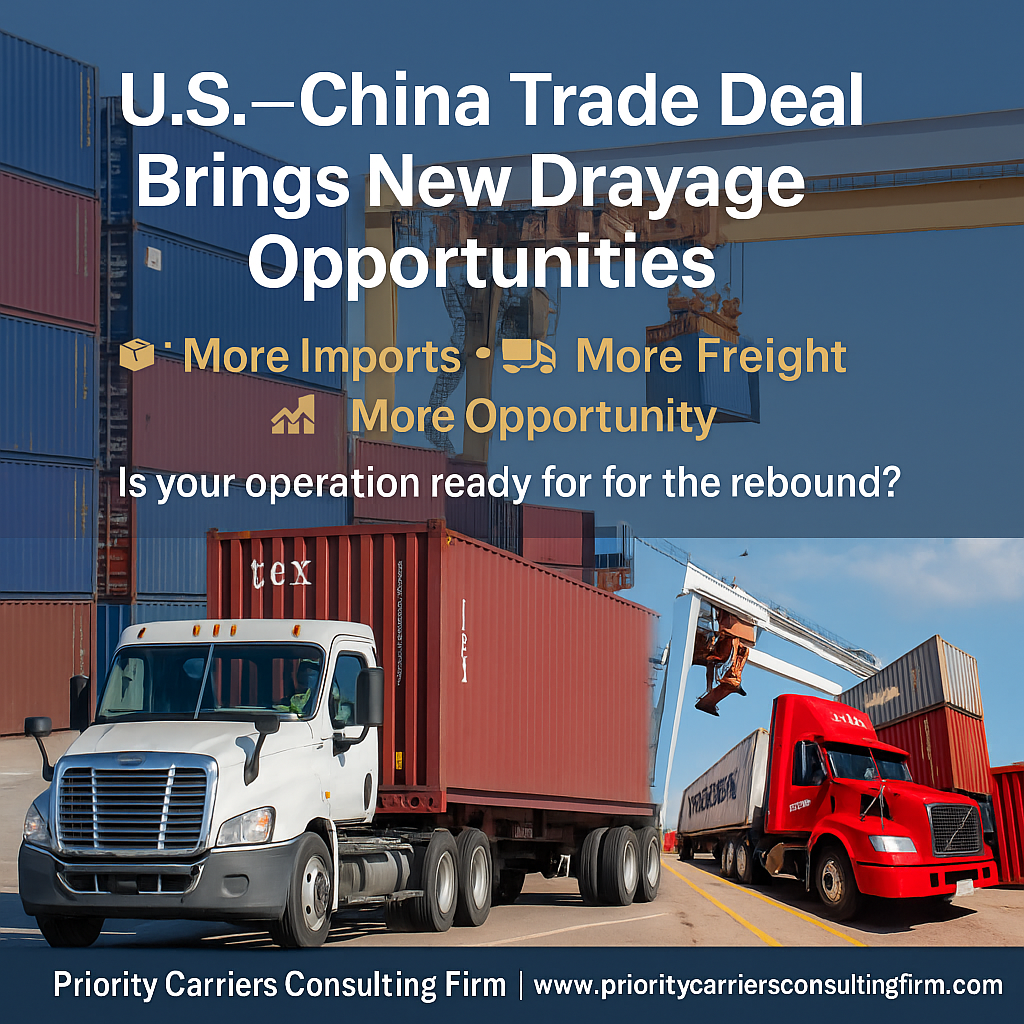 How the New U.S.–China Trade Deal Impacts Drayage Trucking in 2025